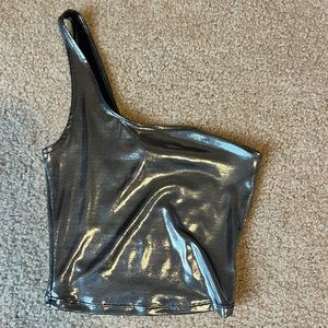 Metallic crop top